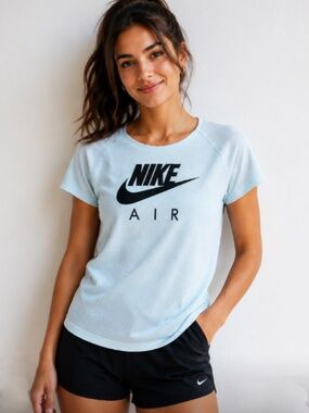 NIKE AIR DRI-FIT WOMEN'S SHORT SLEEVE TEE TOP SIZE M NWOT